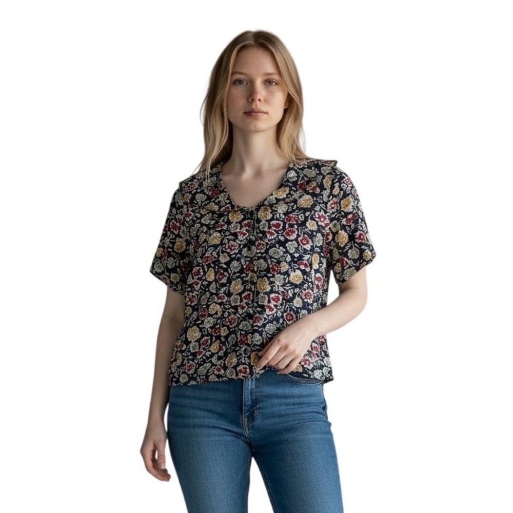 Maggie Lawrence Vintage Button Down Blouse Size Small